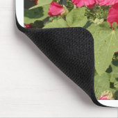 Rosa Hollyhock Mousepad (Ecke)