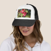 Rosa Hollyhock Truckerkappe (Beispiel)
