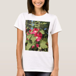 Rosa Hollyhocks T-Shirt