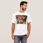 Rosa Hollyhocks T-Shirt (Vorne ganz)