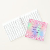 Rosa-Holografie Notizblock (Innenseite)