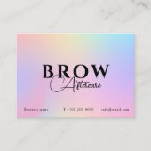 Rosa holografische Irisierbarkeit nach Pflegeinstr Visitenkarte (Vorderseite)