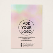 Rosa holografische Schmuckohrringe (Rückseite)