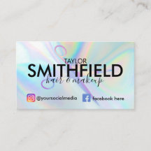 Rosa Holographische Scheren Haare & Makeup Trendy