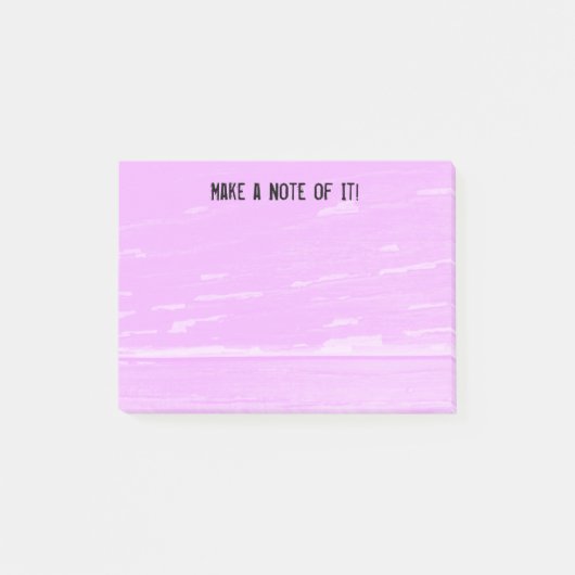 Rosa Holz merkt Schablone Post-it Klebezettel (Vorderseite)