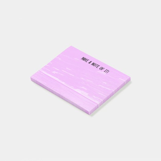 Rosa Holz merkt Schablone Post-it Klebezettel (angewinkelt)