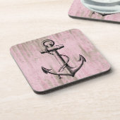 Rosa Holzanker Untersetzer (Linke Seite)