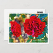 Rosa Hommage a Barbara Postkarte (Vorne/Hinten)