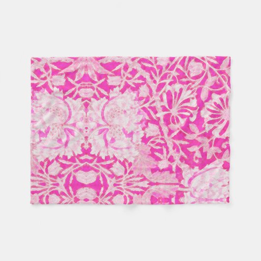 Rosa Honeysuckle Fleece Blanket, klein 30" x 40" (Vorderseite (Horizontal))