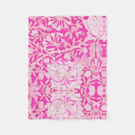 Rosa Honeysuckle Fleece Blanket, klein 30" x 40" (Vorderseite)