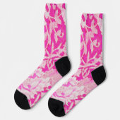 Rosa Honeysuckle Socken (Linkes Detail)