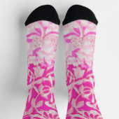 Rosa Honeysuckle Socken (Oben)