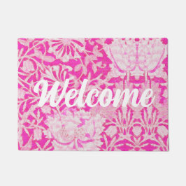 Rosa Honeysuckle Willkommen Fußmatte