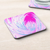 rosa Horizont Getränkeuntersetzer (Linke Seite)