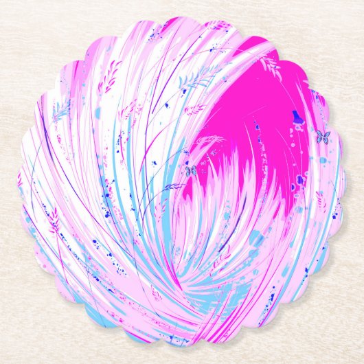 rosa Horizont Untersetzer (Vorderseite)