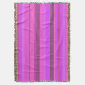 Rosa horizontale Streifen Decke (Vorderseite Vertikal)