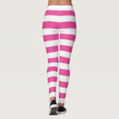Rosa horizontale Streifen Leggings (Rückseite)