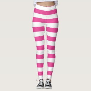 Rosa horizontale Streifen Leggings