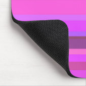Rosa horizontale Streifen Mousepad (Ecke)