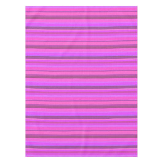 Rosa horizontale Streifen Tischdecke (Vorderseite)