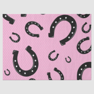 Rosa-Horseshoe-Design Seidenpapier