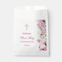 Rosa Hortensie Erste Kommunion Geschenktütchen