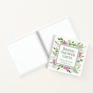 Rosa Hortensien Brautparty-Geschenke Notizbuch