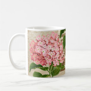 Rosa Hortensien-Cluster Kaffeetasse