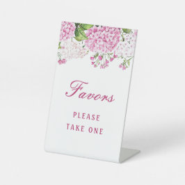 Rosa Hortensien Geschenke Sockelschild