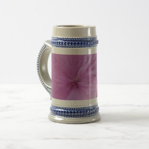 Rosa Hortensienblüte Grau/Blau 22 oz Stein Bierglas