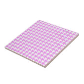 Rosa Houndstooth Fliese (Seite)