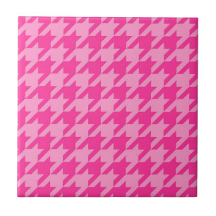 Rosa Houndstooth Karo Gingham Fliese