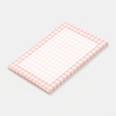 Rosa Houndstooth-Post-it-Notes Post-it Klebezettel (angewinkelt)