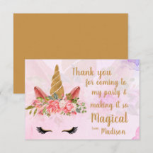 Rosa Hübsch Paste Floral Einhorn Geburtstag