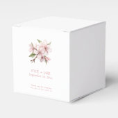 Rosa hübsche Kirschblüte Blume Geschenkschachtel (Vorderseite)