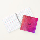 Rosa Hübscher Glitzer Name Notebook Notizblock (Innenseite)
