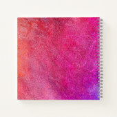Rosa Hübscher Glitzer Name Notebook Notizblock (Rückseite)