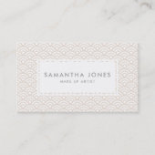 Rosa Hübsches Muster Design Moderne gestalten Küns Visitenkarte (Vorderseite)