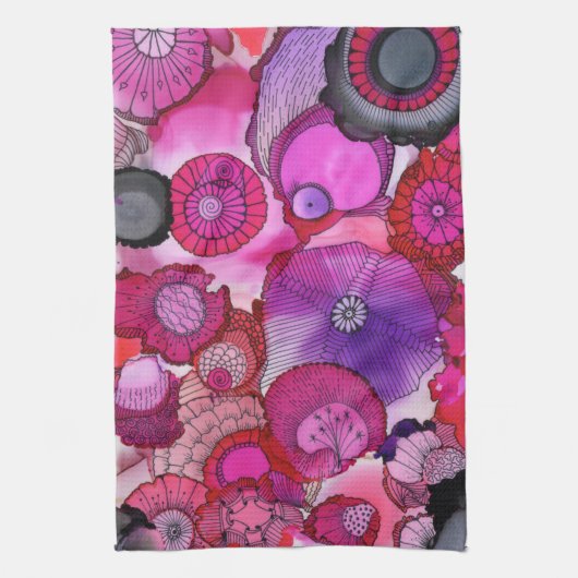 Rosa Huhn-Geschirrtuch Geschirrtuch (Vertikal)