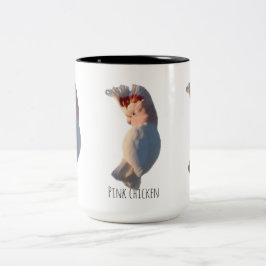 Rosa Huhn Zweifarbige Tasse