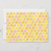 Rosa Hummel erste Geburtstagsparty Einladung (Rückseite)