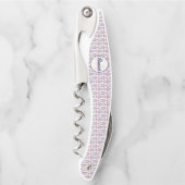 Rosa Hummer Kellnermesser (Vorderseite)