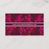 Rosa Hummer Küste New England oder Maine Business Visitenkarte (Rückseite)