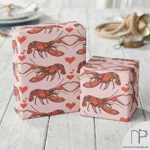 Rosa Hummer-Romanze-Geschenkpapier Geschenkpapier