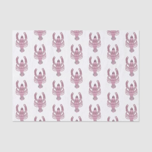 Rosa Hummer Rose Rose Wrapping Paper Seidenpapier (Vorderseite)