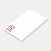 Rosa Hummingbird - Bemerkungen Post-it Klebezettel (angewinkelt)