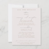 Rosa Hummingbird Hochzeitskarten Einladung (Vorderseite)