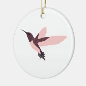 Rosa Hummingbird Keramikornament (Links)