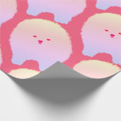 Rosa Hund, Hundekunst, Spitz-Verpackungs-Papier Geschenkpapier (Ecke)