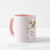 Rosa Hundemutter-Tasche Tasse (Vorderseite Links)